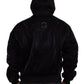 Dolce & Gabbana Black Hooded Full Zip Bomber Jacket