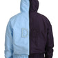 Dolce & Gabbana Black Blue DG Hooded Full Zip Men Jacket