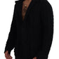 Dolce & Gabbana Black Wool Knit Button Cardigan Sweater