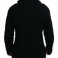 Dolce & Gabbana Black Wool Knit Button Cardigan Sweater