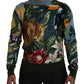 Dolce & Gabbana Multicolor Jungle Wool Pullover Logo Sweater