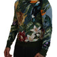 Dolce & Gabbana Multicolor Jungle Wool Pullover Logo Sweater