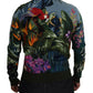 Dolce & Gabbana Multicolor Jungle Wool Pullover Logo Sweater