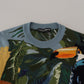 Dolce & Gabbana Multicolor Jungle Wool Pullover Logo Sweater