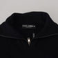 Dolce & Gabbana Black Silk Turtle Neck Pullover Sweater