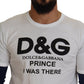 Dolce & Gabbana White DG Prince Crew Neck Pullover Sweater