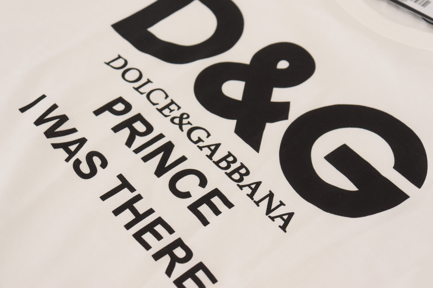 Dolce & Gabbana White DG Prince Crew Neck Pullover Sweater