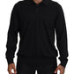 Dolce & Gabbana Black Cashmere Collared Pullover Sweater