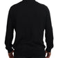 Dolce & Gabbana Black Cashmere Collared Pullover Sweater