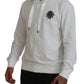 Dolce & Gabbana White Cotton Hooded Sweatshirt Logo Sweater