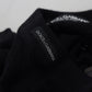 Dolce & Gabbana Black Cashmere Button Pullover Sweater