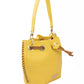 Baldinini Trend Golden Detail Yellow Shoulder Bag