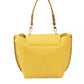 Baldinini Trend Elegant Yellow Shoulder Flap Bag with Golden Details