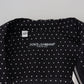 Dolce & Gabbana Black White Polka Dots Men Pajama Silk Top