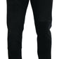 Dolce & Gabbana Black Angel Embroidery Skinny Denim Jeans