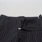 Dolce & Gabbana Dark Gray Stripes Chino Dress Pants