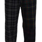 Dolce & Gabbana Multicolor Checkered Wool Men Jogger Pants