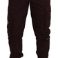 Dolce & Gabbana Bordeaux Cotton Cargo Jogger Sweatpants Pants