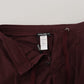 Dolce & Gabbana Bordeaux Cotton Cargo Jogger Sweatpants Pants