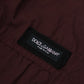 Dolce & Gabbana Bordeaux Cotton Cargo Jogger Sweatpants Pants