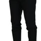 Dolce & Gabbana Black Wool Chino Dress Formal Pants