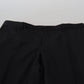 Dolce & Gabbana Black Wool Chino Dress Formal Pants