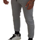 Dolce & Gabbana Gray Black Jogger Pants