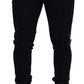 Dolce & Gabbana Black Wool Horseshoe Jogger Pants