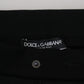 Dolce & Gabbana Black Wool Horseshoe Jogger Pants