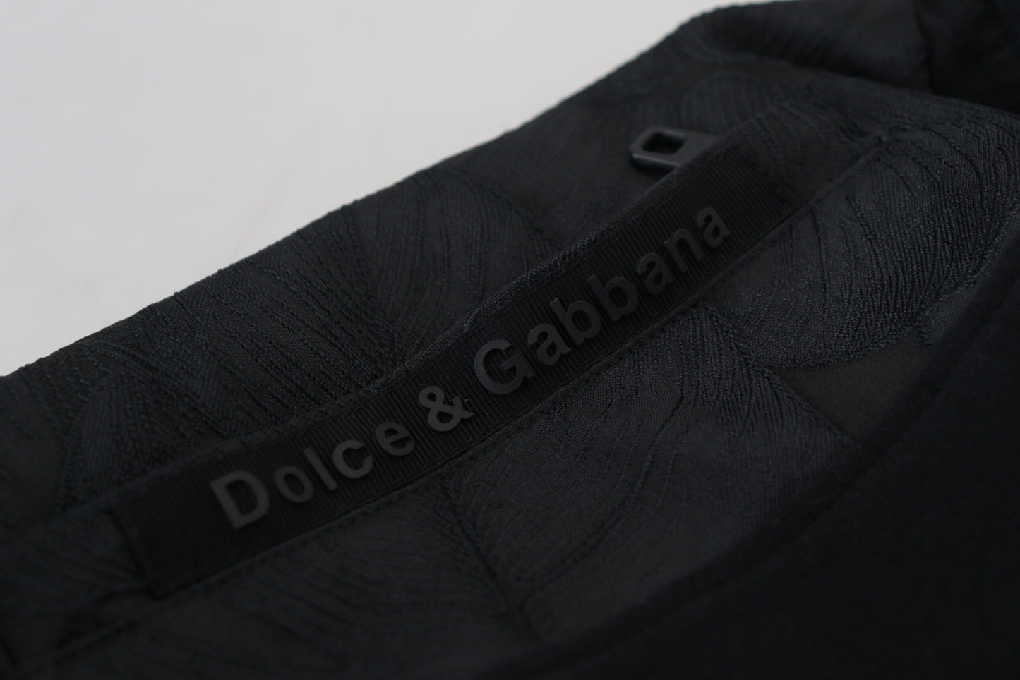 Dolce & Gabbana Black Leopard Skinny Jogger Pants