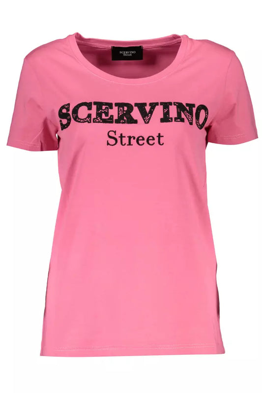 Scervino Street Pink Logo T-Shirt