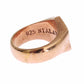 Nialaya Pink Gold 925 Silver Authentic Clear Ring