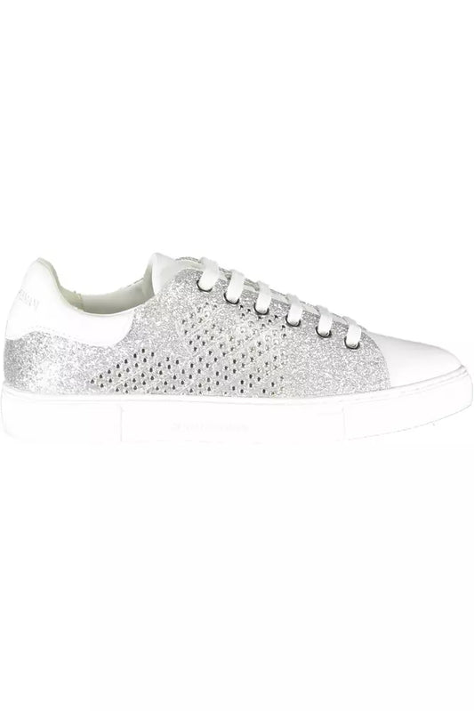 Emporio Armani Silver White Sneakers