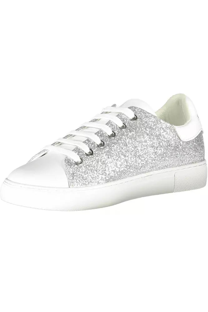 Emporio Armani Silver White Sneakers