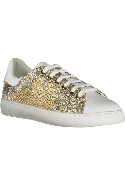 Emporio Armani Gold White Sneakers