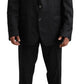 Dolce & Gabbana Black MARTINI Single Breasted 2 Piece Suit