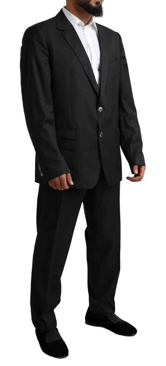 Dolce & Gabbana Black MARTINI Single Breasted 2 Piece Suit