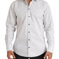 Dolce & Gabbana White MARTINI Cotton Stripe Dress Formal Shirt