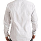 Dolce & Gabbana White MARTINI Cotton Stripe Dress Formal Shirt