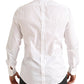 Dolce & Gabbana White GOLD Tuxedo Dress Shirt