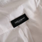 Dolce & Gabbana White Logo Cotton Casual Long Sleeves Shirt