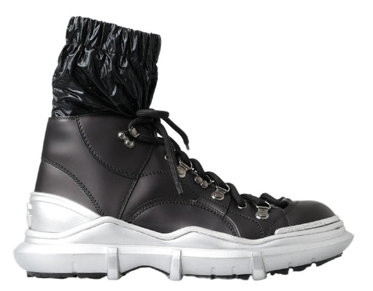 Dolce & Gabbana Black Galileo High Top Sneakers