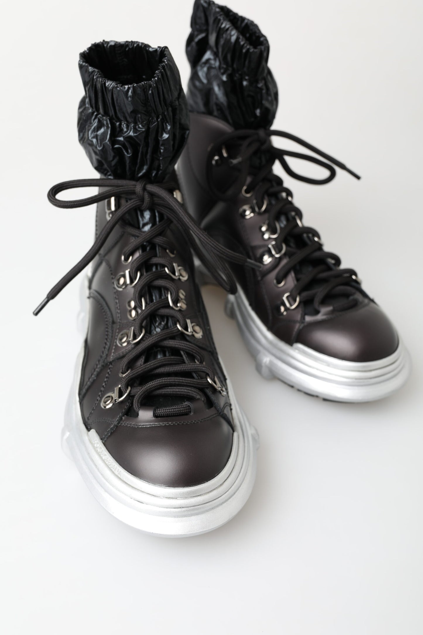 Dolce & Gabbana Black Galileo High Top Sneakers