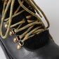 Dolce & Gabbana Black Leather Bernini Shearling Boots Shoes