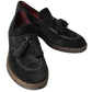 Dolce & Gabbana Black Suede Leather Casual Espadrille Shoes