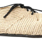 Dolce & Gabbana Beige Woven Lace Up Casual Derby Shoes