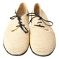 Dolce & Gabbana Beige Woven Lace Up Casual Derby Shoes