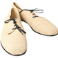 Dolce & Gabbana Beige Woven Lace Up Casual Derby Shoes