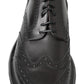 Dolce & Gabbana Black Leather Oxford Wingtip Formal Derby Shoes