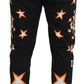 Dolce & Gabbana Black Orange Star Trousers Sport Pants